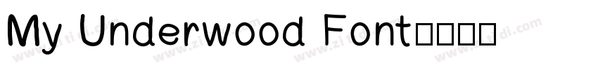 My Underwood Font字体转换